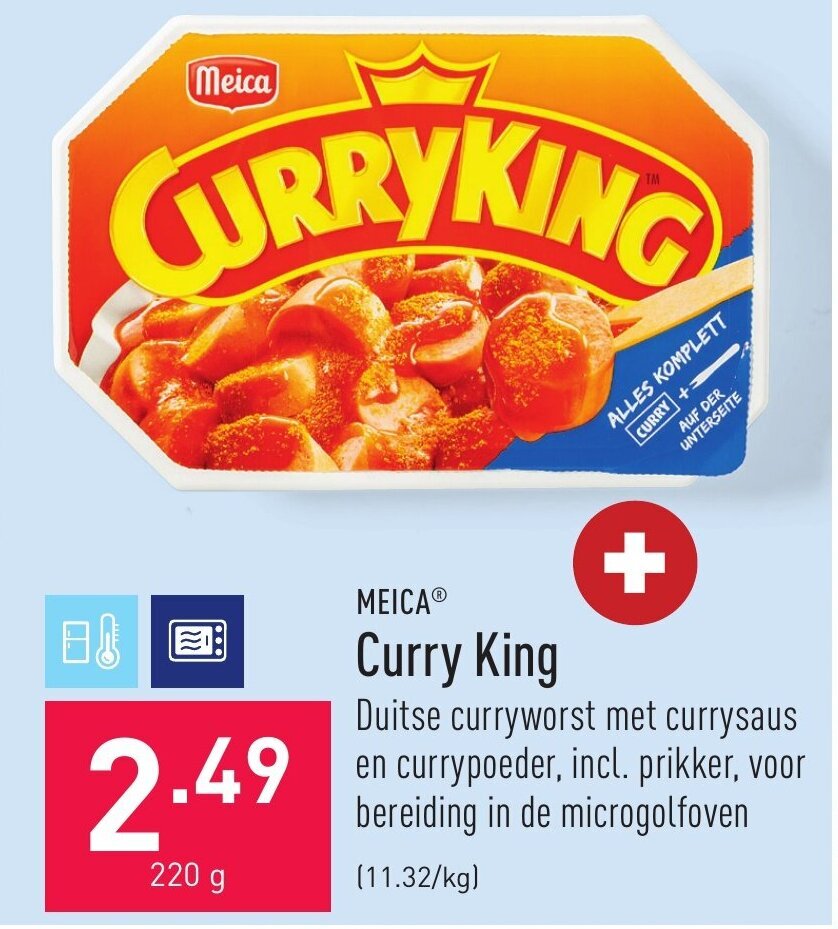 Curry king 220g promotie bij ALDI