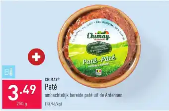 ALDI Pate chimay 250g aanbieding