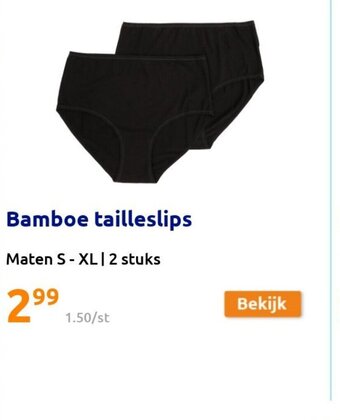 Action Bamboe tailleslips aanbieding