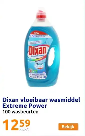 Action Dixaxn vloeibaar wasmiddel extreme power aanbieding