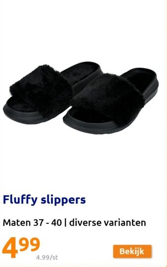 Fluffy slippers