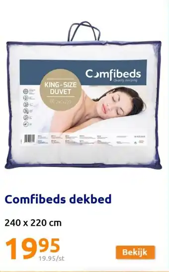 Action Comfibeds dekbed 240 x 220cm aanbieding