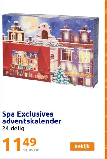 Action Spa Exclusives adventskalender aanbieding