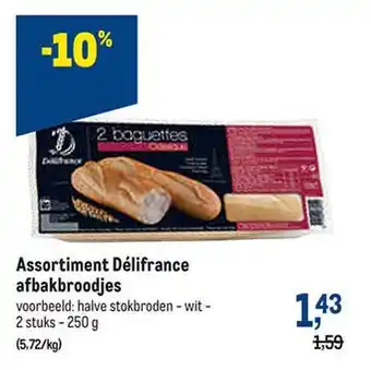 Makro Assortiment délifrance afbakbroodjes aanbieding