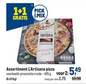 Assortiment l'artisane pizza