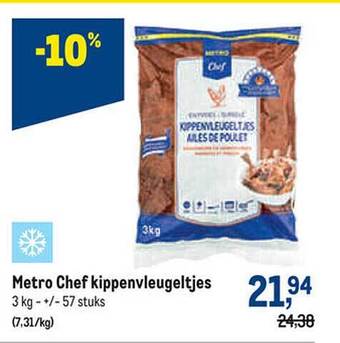 Makro Metro chef kippenvleugeltjes aanbieding