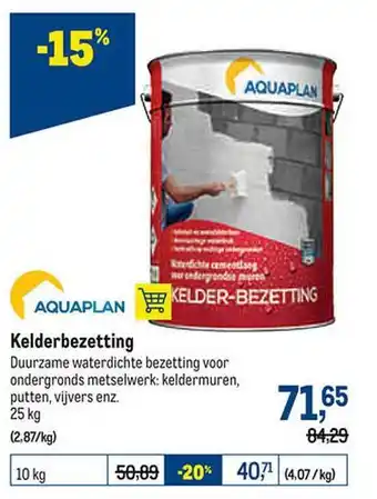 Makro Aquaplan kelderbezetting aanbieding