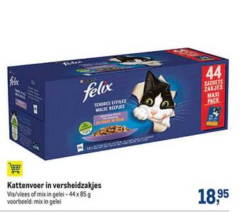 Kattenvoer in versheidzakjes