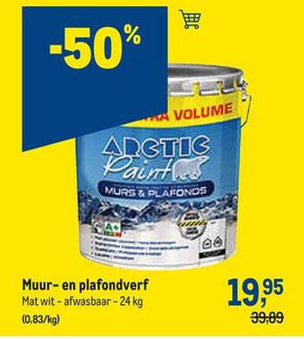 Makro Muur- en plafondverf aanbieding