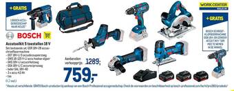 Makro Bosch accutoolkit 5 toestellen 18 v aanbieding