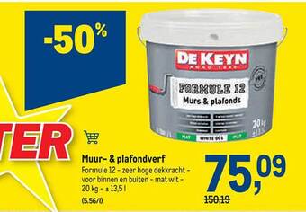 Makro Muur- & plafondverf aanbieding