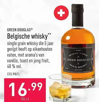 Green doublas belgische whisky