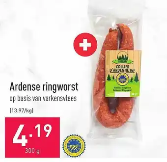 ALDI Ardense ringworst aanbieding