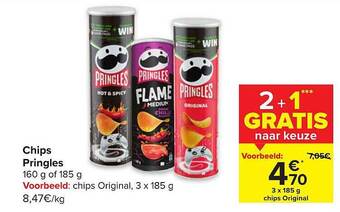 Carrefour Chips pringles aanbieding