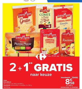 Carrefour Kaas entremont aanbieding