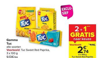 Carrefour Gamma tuc aanbieding