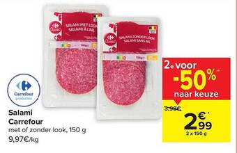 Carrefour Salami carrefour aanbieding