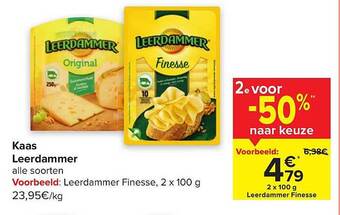 Carrefour Kaas leerdammer aanbieding