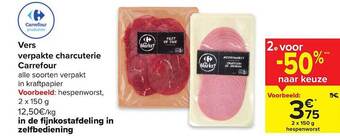Carrefour Vers verpakte charcuterie carrefour aanbieding