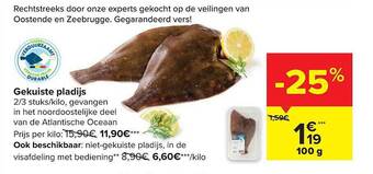 Carrefour Gekuiste pladijs aanbieding