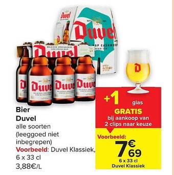 Carrefour Bier duvel aanbieding
