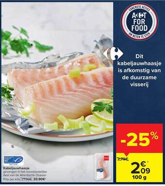 Carrefour Kabeljauwhaasje aanbieding