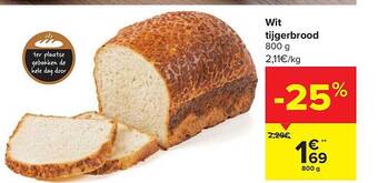 Carrefour Wit tijgerbrood aanbieding