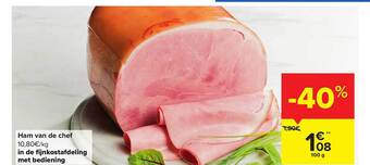 Carrefour Ham van de chef aanbieding