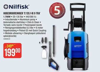 HandyHome Nilfisk hogedrukreiniger 'c 135.1-8i x-tra' aanbieding