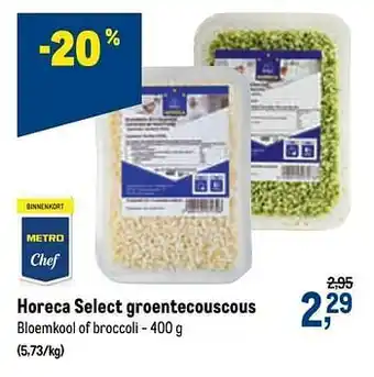 Makro Horeca select groentecouscous 400g aanbieding