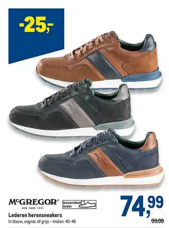 Makro Mcgregor new york 1921 lederen herensneakers aanbieding