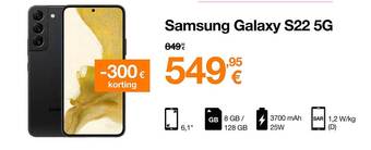 Orange Samsung galaxy s22 5g aanbieding