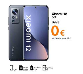 Orange Xiaomi 12 5g aanbieding