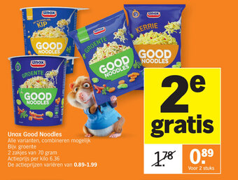 Albert Heijn Unox Good Noodles aanbieding