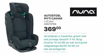 Autostoel myti caviar