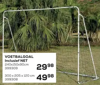 Voetbalgoal inclusief net 240x150x90 cm