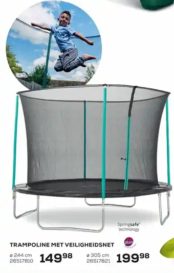 Trampoline met veiligheidsnet