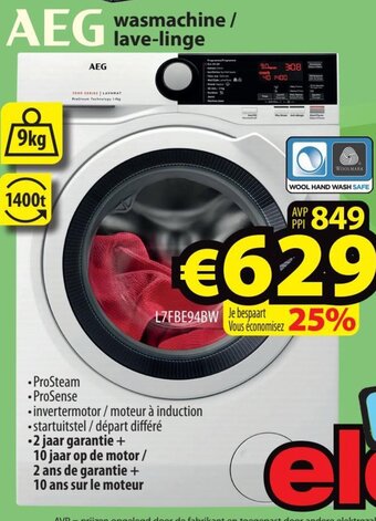 ElectroStock AEG wasmachine / lave-linge aanbieding