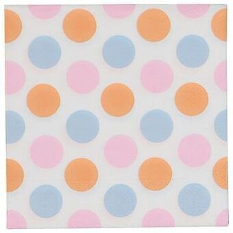 HEMA HEMA Servetten 24x24 Stippen 20 Stuks aanbieding