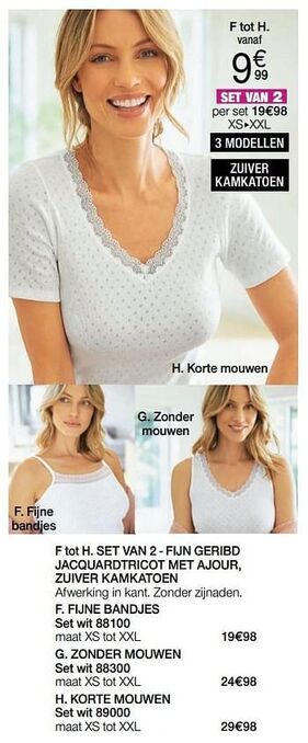Damart Fijne bandjes aanbieding