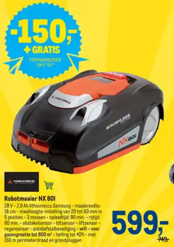 Yard Force robotmaaier NX 801