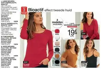 Damart Lange mouwen, kant thermolactyl bioactif aanbieding
