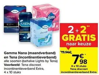 Carrefour Market Tena discreet incontinentieverband extra aanbieding