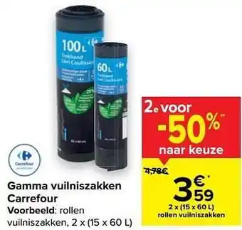 Gamma vuilniszakken carrefour