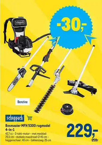 Makro Bosmaaier mfh 5300 rugmodel 4in1 aanbieding