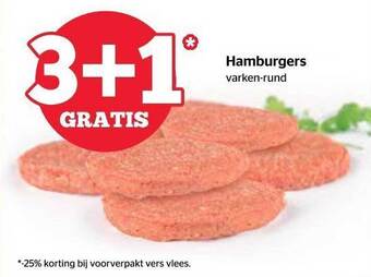Spar Hamburgers aanbieding