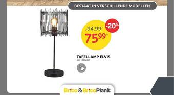 Brico Tafellamp elvis aanbieding