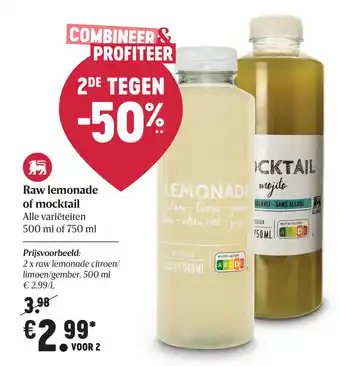 Raw lemonade of mocktail