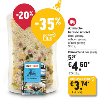 Delhaize Aziatische bereide schotel aanbieding
