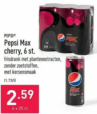 ALDI Pepsi max cherry aanbieding